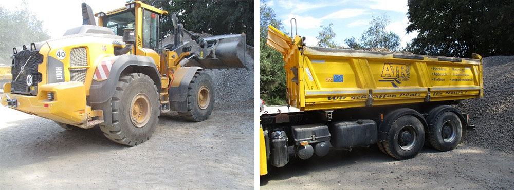 German Volvo L110H wheeled loader equipped with Westlake OTR tires