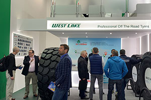 Westlake OTR Tire displaying at BAUMA 2019 in Germany